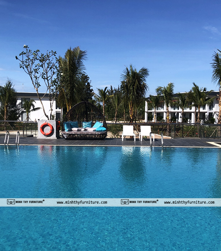 ghế tắm nắng hồ bơi textilene tại Emerald Ho Tram Resort ghế tắm nắng hồ bơi textilene tại Emerald Ho Tram Resort