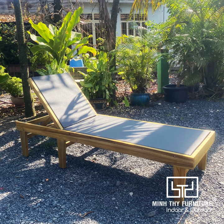 Ghế hồ bơi khung nhôm lưới textilene thoáng mát Ghế hồ bơi khung nhôm lưới textilene thoáng mát